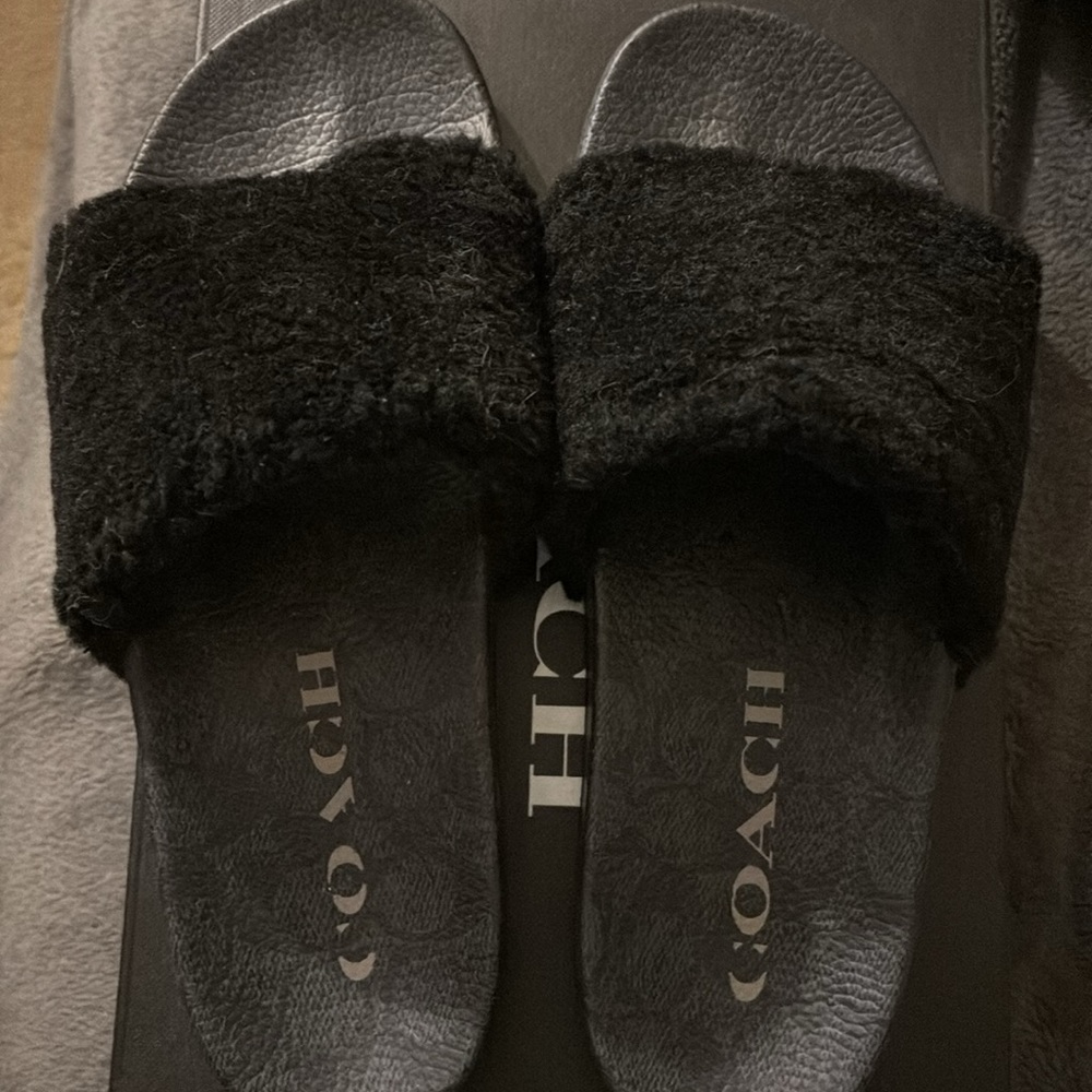 Coach Signature Pool Side Slides - Picture 3 of 5